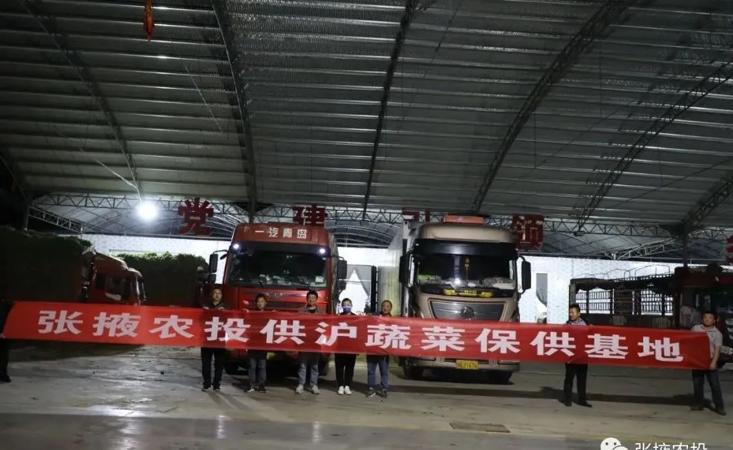 張掖市農投公司首批30噸高原夏菜發往上海